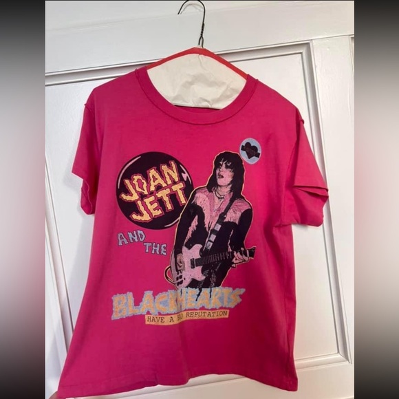 EUC - Joan Jett and the Reputation Daydreamer GF reverse band tee sz Medium - Picture 3 of 4